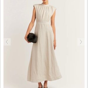 Dissh Dimity Natural Linen Midi Dress